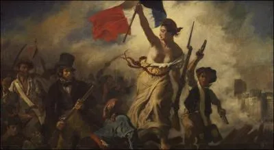 Ce tableau est trs populaire en France il s'agit de  La Libert guidant le peuple , il a t cr par ...