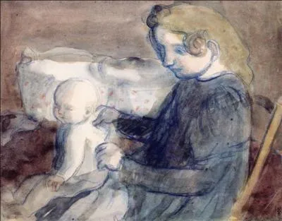 Qui a peint Maternit en bleu ?