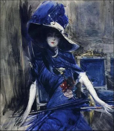 Qui a peint La divine en bleu ?