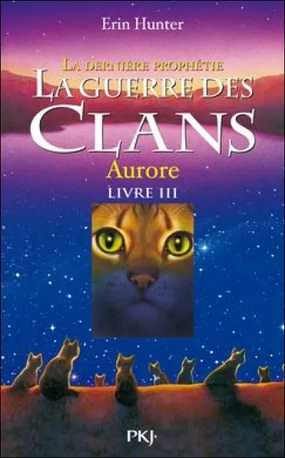 Dans l'ancienne couverture de "Aurore", quel est le chat dans le cadre central ?