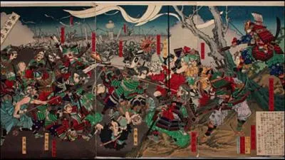 Ville du Japon assige 10 ans de 1570  1580. Aprs dix ans, et  bout de vivres et de munitions, les dfenseurs Mori sont obligs de se rendre au seigneur Nobunaga qui pargne leur vie et les libre.