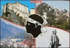 Voici diffrentes vues de la ville de Corte. Cette ville se situe dans le dpartement ...