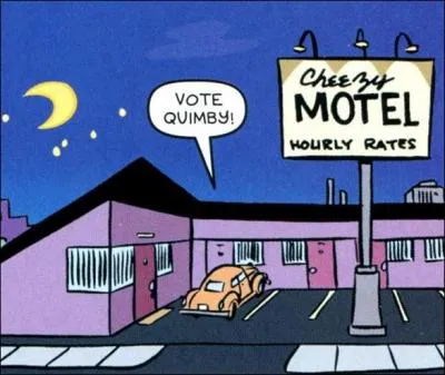 Qui a dormi au motel  Cheezy Motel  ?