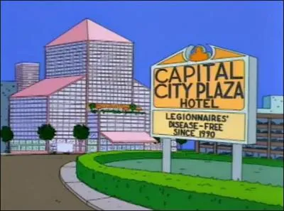 Avec qui Homer est-il all dans l'htel  Capital City Plaza Hotel  ?