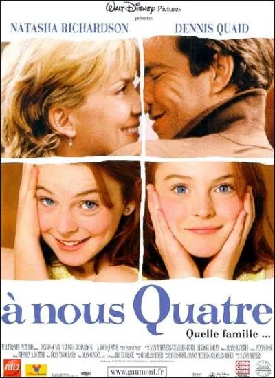 Dans le film  A nous 4  qui est l'actrice principale ? (les deux filles sont une seule vraie fille dans la ralit)