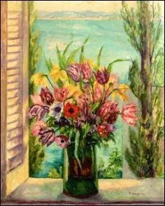 Qui a peint Tulipes  la fentre ?