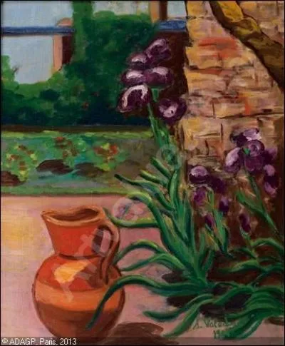 Qui a peint Nature morte au pichet et iris ?