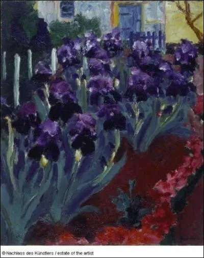 Qui a peint Les iris bleus ?