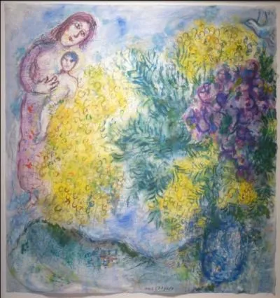 Qui a peint Mimosas et iris ?