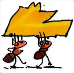 Durant l't les insectes ... , comme les fourmis, font des provisions pour la mauvaise saison.