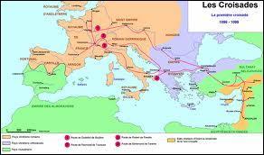 Quel vnement s'est droul entre l'an 1096 et l'an 1099 ?