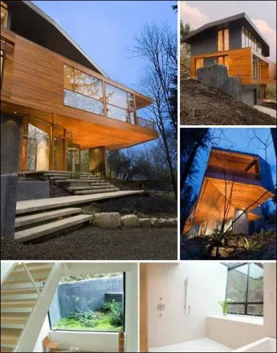 Somptueuse villa moderne au milieu des bois, meuble avec beaucoup de got, qui nous reoit ici ?