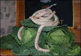 La saucisse de choux est la spcialit de la ville ...