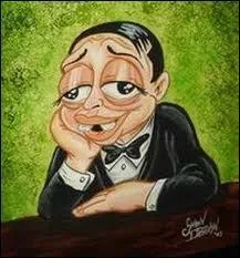 Certes, c'est une caricature, mais l'acteur au regard triste et lourd, ici dessin, est trs clbre, il fut M, dans M le Maudit. C'est ?