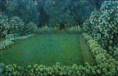 Qui a peint Le jardin blanc au crpuscule ?