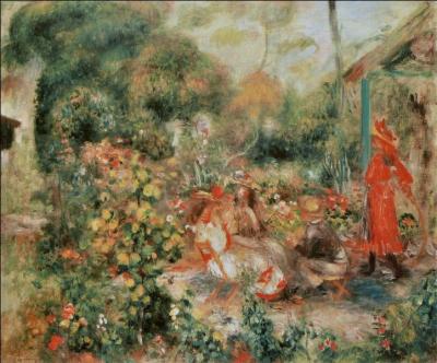 Qui a peint Jeunes filles dans un jardin ?