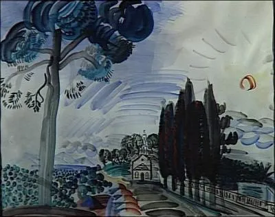 Eglise et cyprs, la chapelle Notre-Dame  Vallauris.