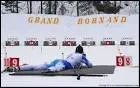 Au biathlon, les skieurs doivent, au tir couch, abattre des cibles situes  50m pour ne pas tre pnliss. Quel est le diamtre de ces cibles ?