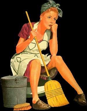 Marie est puise. Elle vient de nettoyer sa maison de ... en comble.