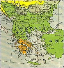 Le 19 avril, l'Empire ottoman reconnat l'indpendance de la Bulgarie. Avec quel pays ne partage-t-elle pas de frontire ?