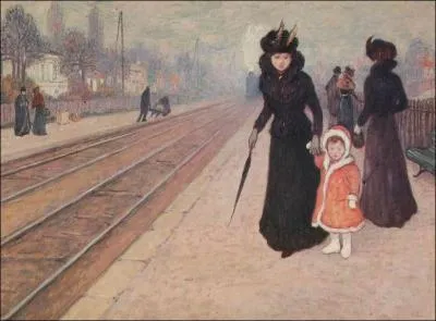 Qui a peint Train en gare ?