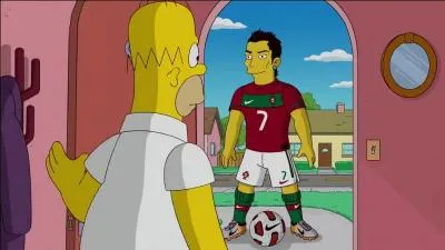 Qui est ce joueur de foot caricatur dans les Simpson ?