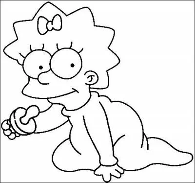 De quelle couleur la ttine de Maggie est-elle ?