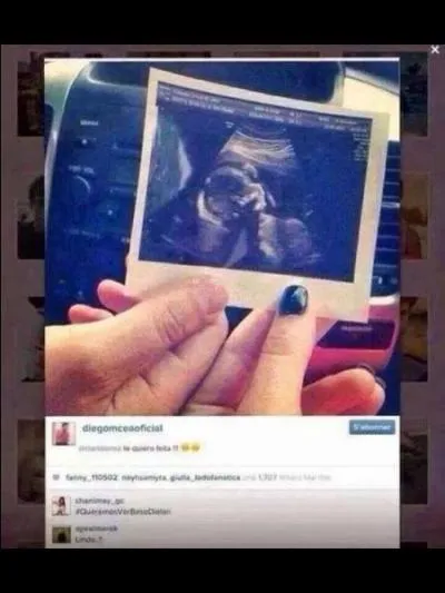 Qui est enceinte de Diego ?