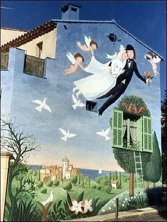 Je sens que vous allez aimer cette question : Quel peintre vous rappelle cette illustration de Raymond Peynet ?