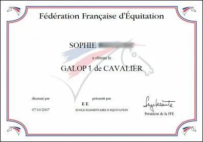 Combien de galops existe-t-il ?