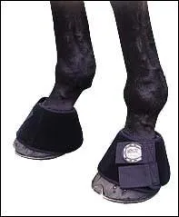 Quand le cheval se marche sur les pieds on y met :