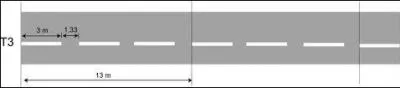 Sur des routes troites ou sinueuses, cette ligne remplace une ligne continue. Elle permet tout de mme le dpassement de vhicules roulant lentement. Il s'agit de ...