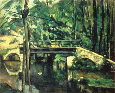 Où pouvez-vous voir cette oeuvre de Cézanne intitulée  Pont de Maincy  ?