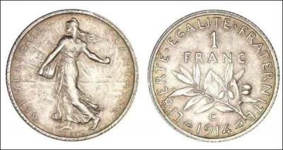 En quelle matire est cette monnaie d' 1 franc ?