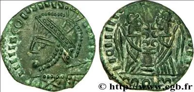 Cette monnaie est une magnifique imitation barbare d'une monnaie romaine ; quel empereur y est reprsent ?
