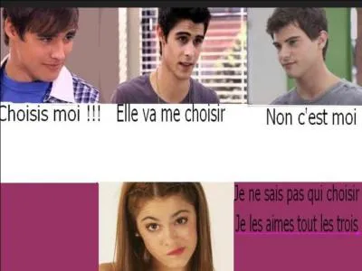 Dans les 2 premires saisons, entre qui et qui Violetta hsitera-t-elle ?