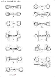 Comment s'appelle le mors n1, N3, n6, n11 (les mors sont classs par collone : ex : le n3 est dans la premire colonne.