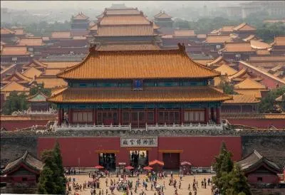 De quand date la cit interdite construite par l'empereur Yongl  Pkin ?