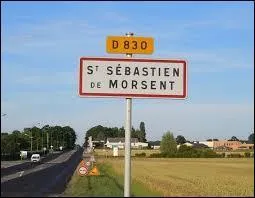 Nous entrons dans la commune Euroise de Saint-Sbastien-de-Morsent. Nous sommes en rgion ...