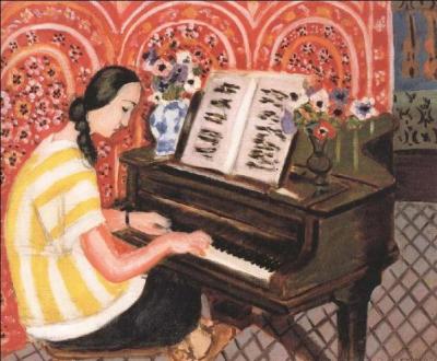Femme au piano.