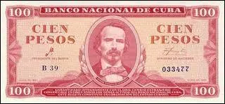 Quel est l'quivalent de 1  en pesos cubains ? (on arrondit)