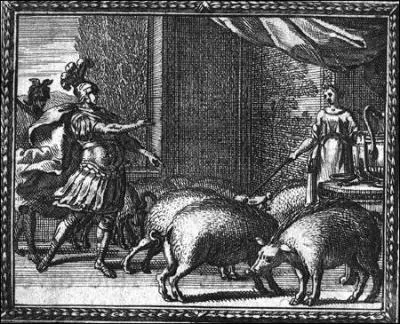 Quel hros de la mythologie a vu ses compagnons transforms en cochons ?