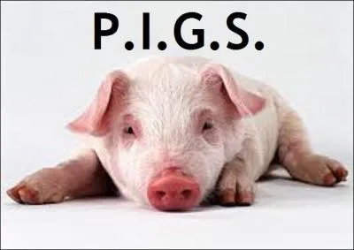 Retrouvez les Etats qui se cachent derrire l'acronyme pjoratif PIGS ?