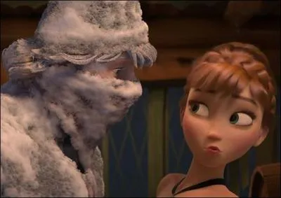 Alors qu'elle se lance  la poursuite d'Elsa, Anna rencontre un montagnard. Comment s'appelle-t-il ?