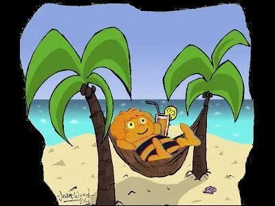 A ta place j'... passer les vacances au soleil, sous les cocotiers.