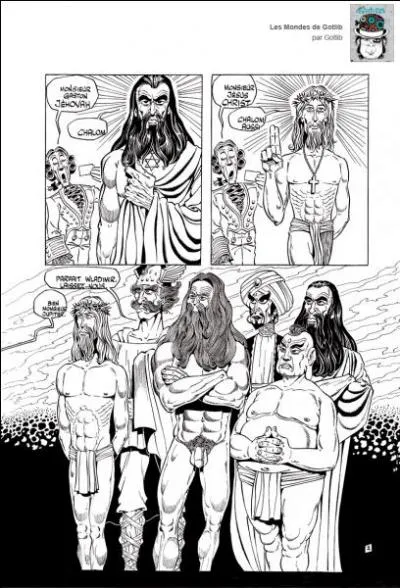 Dans la B. D. God's Club, quel est le prnom de Jhovah ?