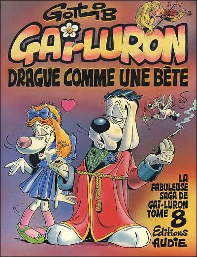 Quel est le 7me gag que Gai-Luron subit selon la  Gense  de Gotlib ?