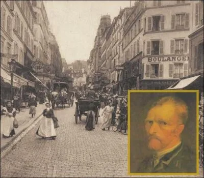 C'est au 54, rue Lepic  Montmartre, au premier tage, que Vincent habita avec son frre Tho de 1886  1888.