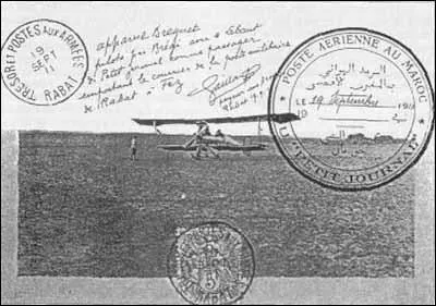 En quelle anne les lettres commencent-elles  tre transportes par avion ?