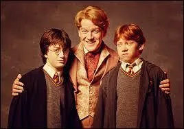 Encore ce pimpant Gilderoy, qui semble ici vouloir aussi séduire les copains Ron et Harry, lesquels ont une bouille de circonstance, on les comprend. Quelle est l'arme absolue de séduction de Gildy ?